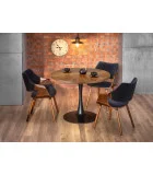 ROUND TABLE CARMELO, TOP - WALNUT, LEGS - BLACK order